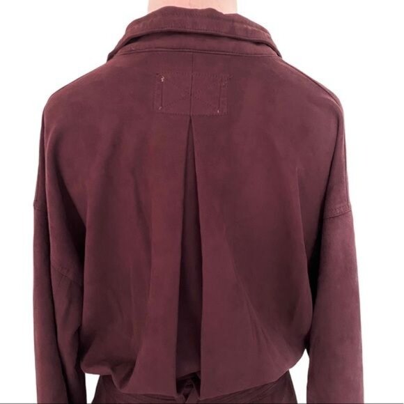 Free People Larson Shortall Romper in Plum Size Medium NWOT - Picture 10 of 13